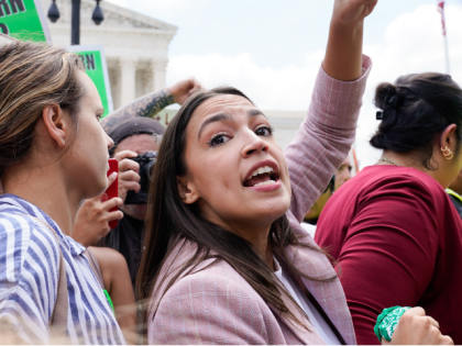 Rep. Alexandria Ocasio-Cortez, D-N.Y., joins abortion-rights activists as they demonstrate