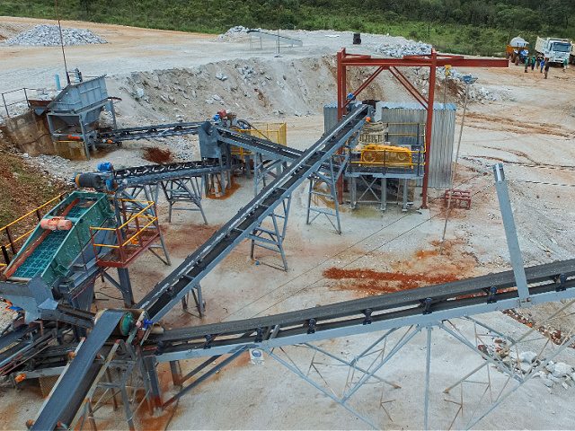 GOROMONZI, ZIMBABWE - JANUARY 11: A grinding mill installed at the Arcadia Lithium mine on