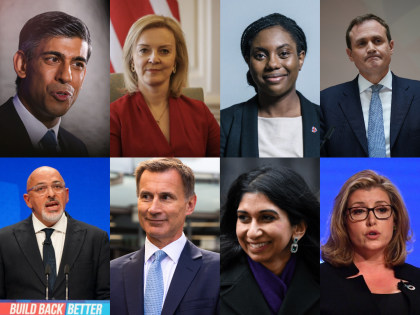 Conservative Leadership candidates Rishi Sunak, Liz Truss, Kemi Badenoch, Tom Tugendhat, N
