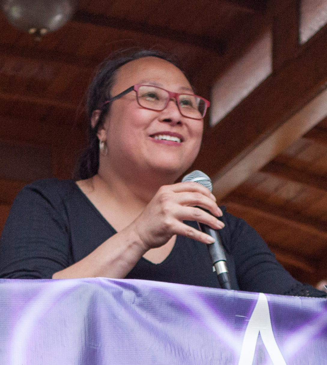 Cecilia Chung speaks at Trans March San Francisco 2017.
