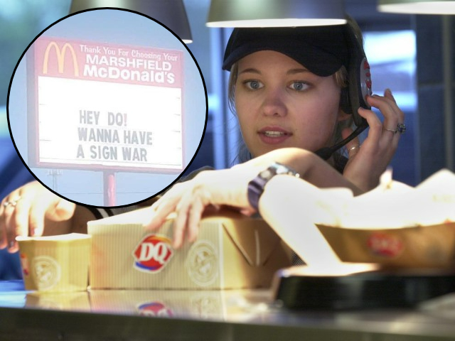 McDonald's and Dairy Queen Face Off in Hilarious Sign War in Missouri - Vimarsana News