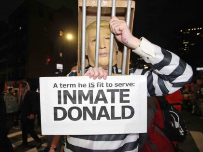 Donald Trump inmate costume (Rob Kim / Getty)