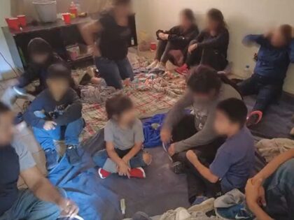 Border Patrol agents find multiple migrants, including minors, packed in a human smuggling stash house. (U.S. Border Patrol/El Paso Sector)