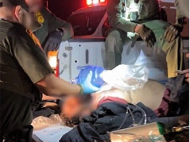 Sierra Blanca Border Patrol Station agents saved the life of a migrant who fell unconsciou