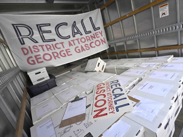 Gascon Recall petitions (Keith Birmingham/MediaNews Group/Pasadena Star-News via Getty Images)