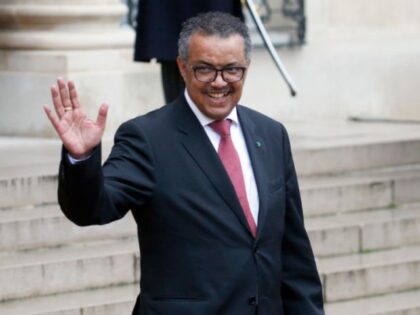 World Heath Organization (WHO) Director-General Tedros Adhanom Ghebreyesus leaves the Elysee Presidential Palace after his meeting with French President Emmanuel Macron on January 11, 2019 in Paris France. Ghebreyesus is in Paris for a one-day visit. (Photo by Chesnot/Getty Images)
