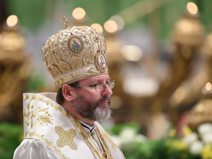 Vatican Basilica. Pope Francis celebrates the Holy Mass for the closing of the XV Ordinary General Assembly of the Synod of Bishops dedicated to 'Youth, faith and vocational discernment'. In the picture The Major Archbishop Sviatoslav Shevchuk. Vatican City, October 28th, 2018 (Photo by Grzegorz Galazka/Archivio Grzegorz Galazka/Mondadori Portfolio via …