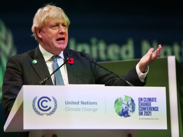Boris Johnson, U.K. prime minister, speaks during the Action on Forests and Land Use session at the COP26 climate talks in Glasgow, U.K., on Tuesday, Nov. 2, 2021. Climate negotiators at the COP26 summit were banking on the worlds most powerful leaders to give them a boost before they embark …