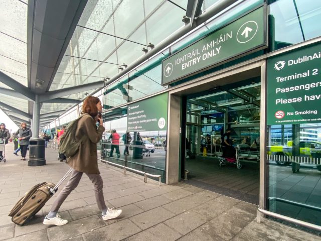 Passengers arrive at Dublin airport on Friday morning as around 200,000 people are set to travel through the airport over the bank holiday weekend where new measures, including the installation of marquees at Terminal 1 for passengers forced to queue outside, have been deployed. Picture date: Friday June 3, 2022. …
