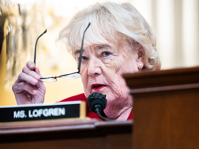 Rep. Zoe Lofgren, D-Calif., attends the Select Committee to Investigate the January 6th Attack on the United States Capitol second hearing to present previously unseen material and hear witness testimony in Cannon Building, on Monday, June 13, 2022. (Tom Williams/CQ-Roll Call, Inc via Getty Images)