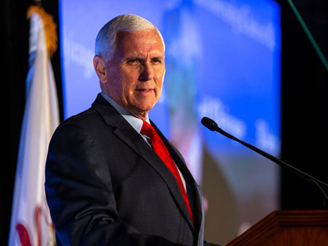 CHICAGO, IL - JUNE 20: Former Vice President Mike Pence speaks to a crowd of supporters at the University Club of Chicago on June 20, 2022 in Chicago, Illinois. During the speech, Pence blamed the Biden administration for the economic problems currently facing the country. (Photo by Jim Vondruska/Getty Images)