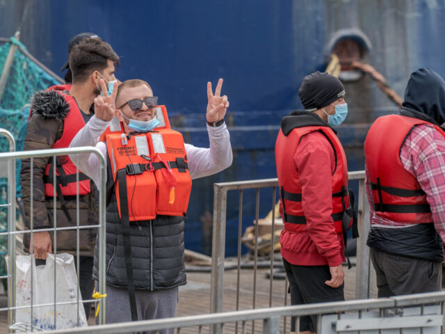 DOVER, ENGLAND, UK - JUNE 23: Border Force boat Ranger escorted 40 migrants back to Dover