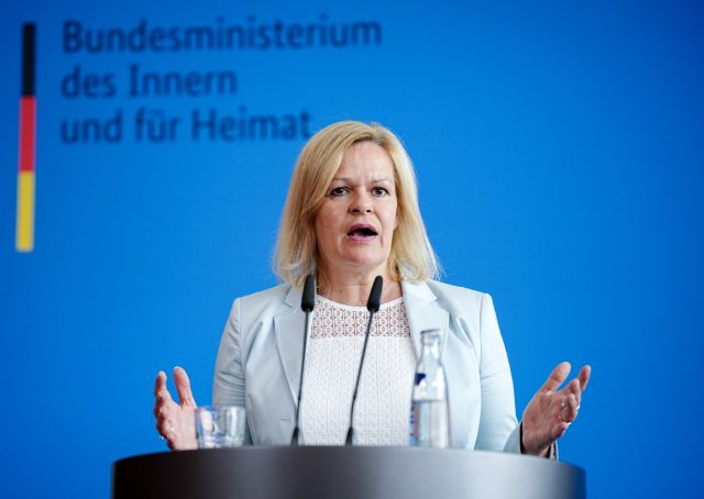 06 July 2022, Berlin: Nancy Faeser (SPD), Federal Minister of the Interior and Home Affair