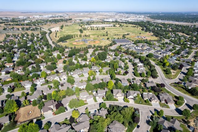Houses in Boise, Idaho, US, on Friday, July 1, 2022. The housing market slowdown is having