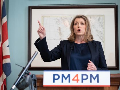 Penny Mordaunt at the launch of her campaign to be Conservative Party leader and Prime Min