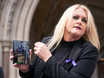 The mother of Archie Battersbee, Hollie Dance speaks to the media outside the Royal Courts of Justice, London. The parents of Archie, 12, have lost their appeal to prevent their son's life support being switched off. Picture date: Monday July 25, 2022. (Photo by Dominic Lipinski/PA Images via Getty Images)