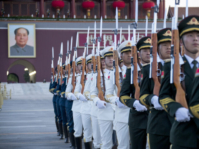 BEIJING, CHINA - MAY 01: The Guard of Honor of the Chinese People's Liberation Army (PLA)