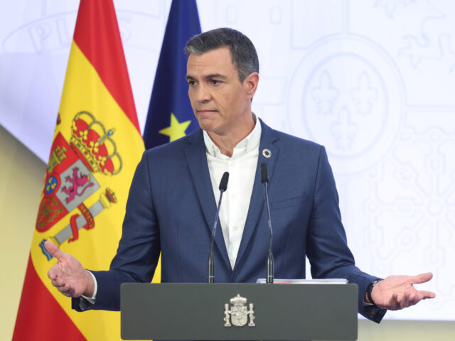 MADRID, SPAIN - JULY 29: The President of the Government, Pedro Sanchez, presents the first accountability report 2022 of the Government of Spain, at the La Moncloa Complex, on 29 July, 2022 in Madrid, Spain. The President of the Government takes stock of the political course of the first half …