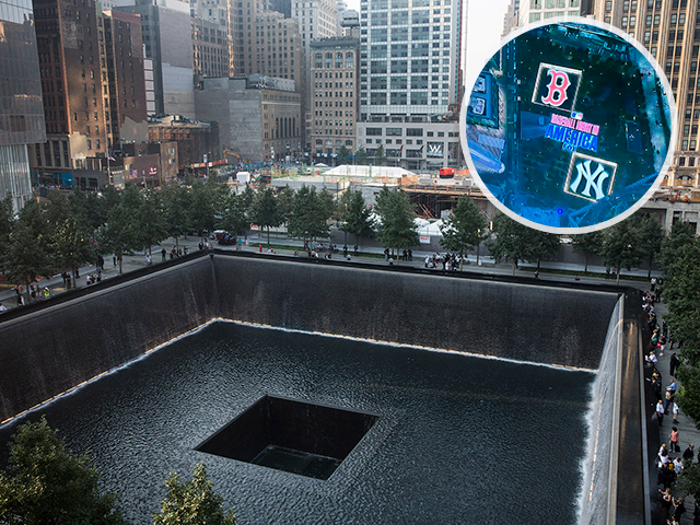 Fox Sports uses the 9/11 memorial as a prop to show the Boston Red Sox Vs  New York Yankees promo