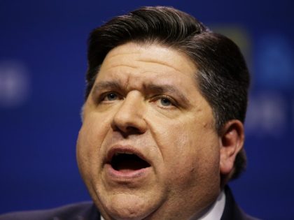 Illinois Democratic candidate for Governor J.B. Pritzker speaks during his primary election night victory on March 20, 2018 in Chicago, Illinois. Pritzker won the democratic primary against challengers Chris Kennedy and Daniel Bliss in the governor's race. (Joshua Lott/Getty Images)