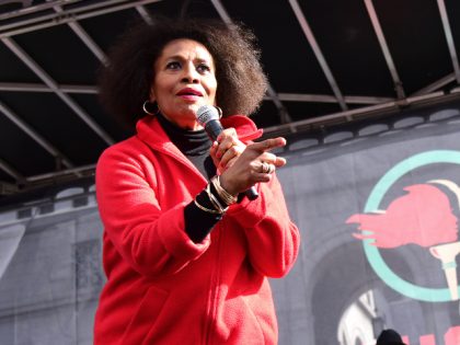 LOS ANGELES, CALIFORNIA - JANUARY 18: Actress/singer Jenifer Lewis performs at the 4th annual Women's March LA: Women Rising at Pershing Square on January 18, 2020 in Los Angeles, California. (Photo by Chelsea Guglielmino/Getty Images)