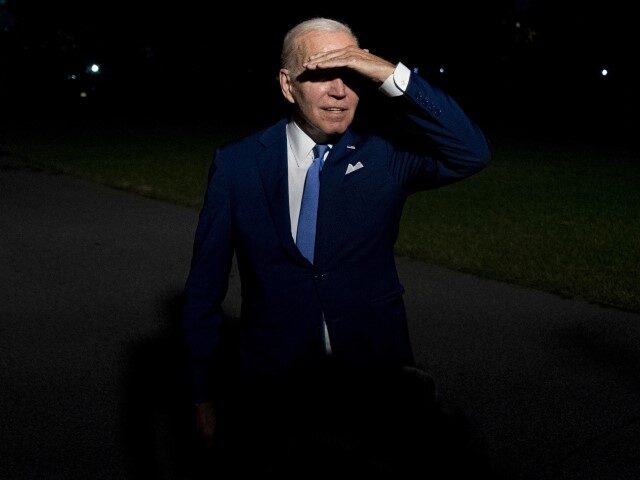President Joe Biden speaks to reporters as he arrives at the White House in Washington, Saturday, July 16, 2022, after returning from a trip to Israel and Saudi Arabia. (Andrew Harnik/AP)