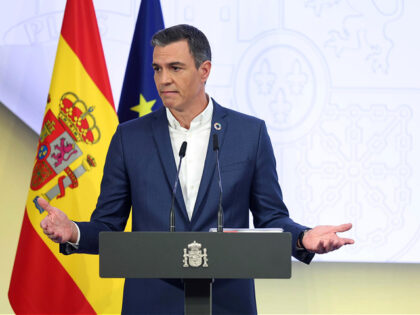 MADRID, SPAIN - JULY 29: The President of the Government, Pedro Sanchez, presents the first accountability report 2022 of the Government of Spain, at the La Moncloa Complex, on 29 July, 2022 in Madrid, Spain. The President of the Government takes stock of the political course of the first half …