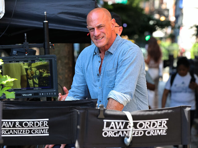 NEW YORK, NY - JULY 19: Christopher Meloni is seen at the film set of the 'Law and Or