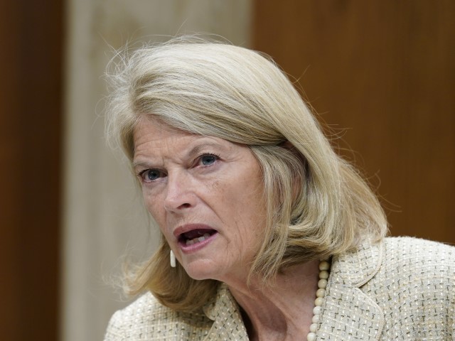 Sen. Lisa Murkowski (R-AK) questions Interior Secretary Haaland during a Senate Appropriations subcommittee proceeding  connected  the budget, Wednesday, July 13, 2022, connected  Capitol Hill successful  Washington. (Mariam Zuhaib/AP)