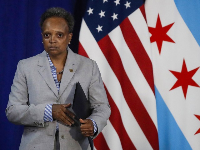 Chicago Mayor Lori Lightfoot has announced a 10 p.m. weekend curfew for minors, aiming to reduce crime, after a teenager was shot and killed in Millennium Park on May 14, 2022. (Jose M. Osorio/Chicago Tribune/Tribune News Service via Getty Images)
