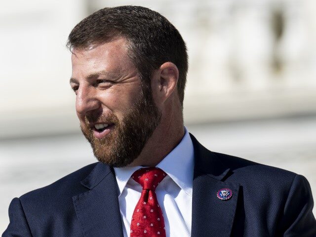 Rep. Markwayne Mullin (R-OK) walks up the House steps at the Capitol on Friday, March 18, 2022. (Bill Clark/CQ-Roll Call, Inc via Getty Images)