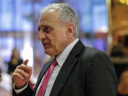 American businessman Carl Paladino speaks to the media meetings with President-elect Donal