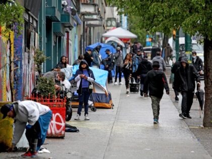Supervised consumption sites in the DTES give addicts who use fentanyl, opioids, crystal methamphetamine and other drugs a place to use VANCOUVER, BRITISH COLUMBIA - MAY 03: High levels of drug use, homelessness, poverty, crime, mental illness and sex work is prolific along East Hastings Street in the Downtown Eastside …