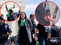 WATCH: AOC Pretends to Be Arrested During Abortion Protest Outside of