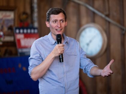 UNITED STATES - JULY 6: Republican Senate candidate Blake Masters speaks during his town h