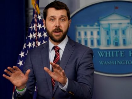 Schools Housing - Brian Deese, director of the National Economic Council, speaks during a news conference in the James S. Brady Press Briefing Room at the White House in Washington, D.C., U.S., on Monday, April 26, 2021. President Biden is poised to unveil a plan that would raise taxes on …