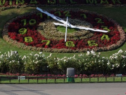 Viña DEL MAR, CHILE - MAY 17: Flower clock of Viña del Mar on May 17, 2015 in Viña del Mar, Chile. Viña del Mar will be one of the eight host cities of the Copa America Chile 2015. (Photo by Marcelo Hernandez/LatinContent via Getty Images)