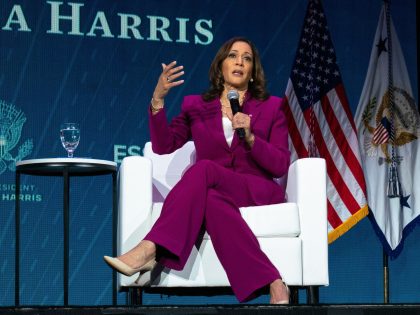 US Vice President Kamala Harris speaks onstage during the 2022 Essence Festival of Culture at the Ernest N. Morial Convention Center on July 2, 2022 in New Orleans, Louisiana. (Photo by Jade Thiraswas / AFP) (Photo by JADE THIRASWAS/AFP via Getty Images)