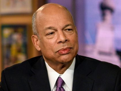 MEET THE PRESS -- Pictured: (l-r) -- Jeh Johnson, Former Secretary of Homeland Security, and Betsy Woodruff Swan, Political Reporter, The Daily Beast, appear on Meet the Press" in Washington, D.C., Sunday, January 5, 2020. (Photo by: William B. Plowman/NBC)