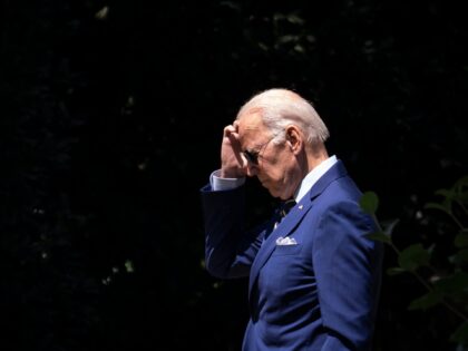 WASHINGTON, DC - JULY 20: U.S. President Joe Biden departs the Oval Office and walks to Ma