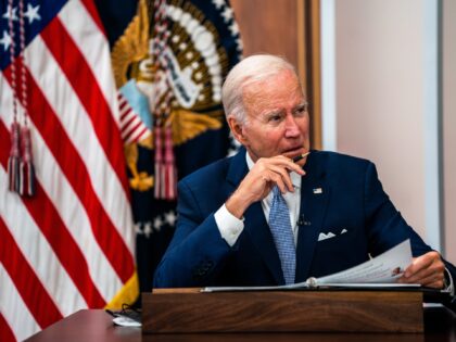 WASHINGTON, DC July 28, 2022: US President Joe Biden during a meeting with CEOs to receive