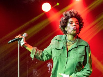 Macy Gray performing on the Siam Stage at Womad, Charlton Park, Malmesbury, UK on 26 July