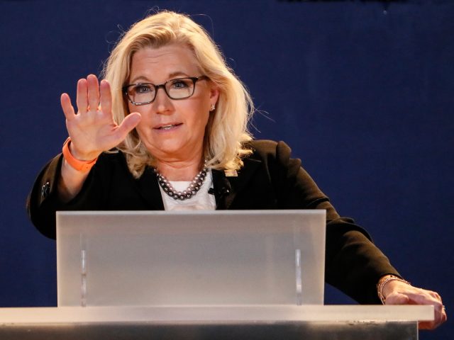 Simi Valley, CA, Wednesday, June 29, 2022 - U.S. Representative (R) Liz Cheney, the vice-chair of the congressional committee investigating Jan. 6, speaks at the Reagan Library as part of its series on the future of the GOP. (Robert Gauthier/Los Angeles Times via Getty Images)