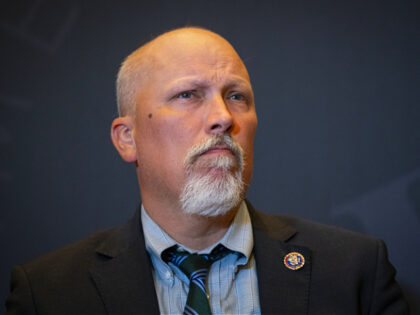 Representative Chip Roy, a Republican from Texas, during the America First Policy Institut