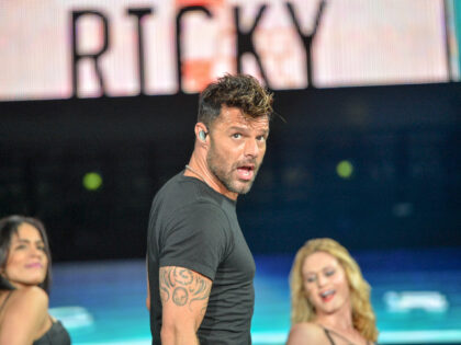 MIAMI, FL - DECEMBER 05: Ricky Martin on stage at Grand Slam Party Latino at Marlins Park on December 5, 2015 in Miami, Florida. (Photo by Rodrigo Varela/Getty Images)