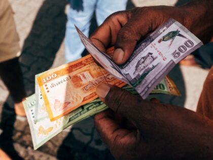 Sri Lankan rupee bank notes in Colombo, Sri Lanka, on Sunday, May 22, 2022. Sri Lankas dollar bonds due July rebound after Fridays drop, up almost 5 cents on the dollar in the biggest gain since October, as the government holds bailout talks with the IMF. Photographer: Jonathan Wijayaratne/Bloomberg via …