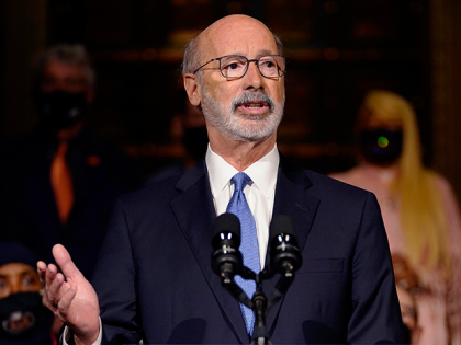 Pennsylvania Gov. Tom Wolf speaks during a rally to end gun violence, Friday, May 27, 2022