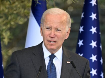 US President Joe Biden speaks before receiving the Presidential Medal of Honor from his Is