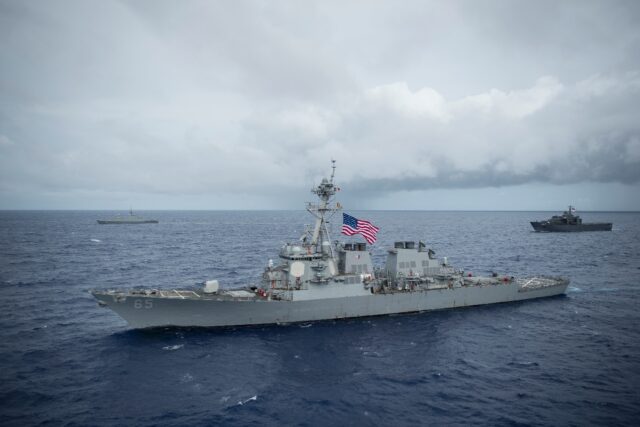 The US Seventh Fleet identified the ship as the Arleigh Burke-class destroyer USS Benfold