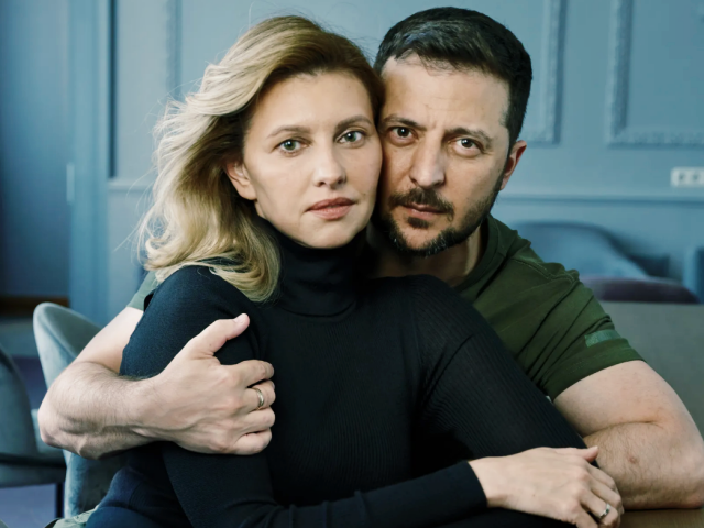 Zelensky and his wife pose for Vogue while war is waged in Ukraine. (@voguemagazine via Instagram)